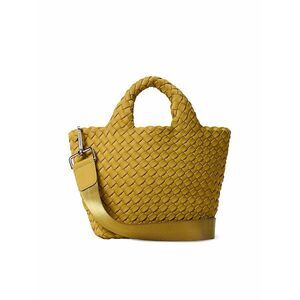 NAGHEDI St Barths Petit Tote Bag Crossbody Purse Handwoven NWOT Laurel Green Yel